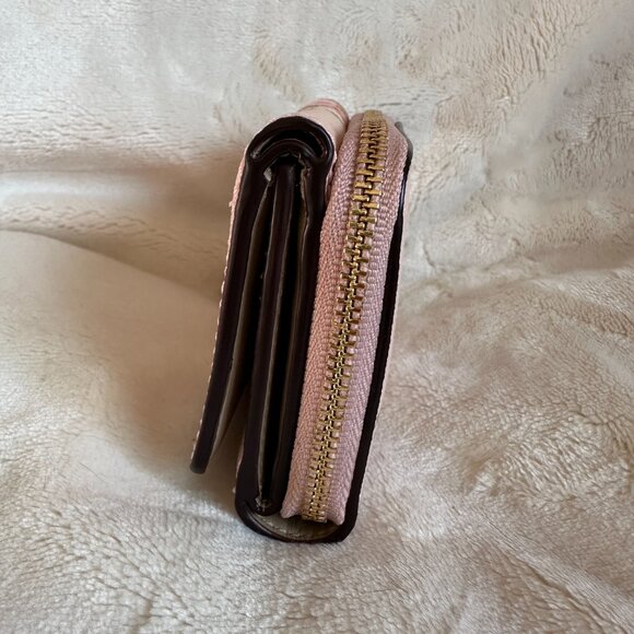 NWT! RARE! Coach 91752 Rose/Floral Print Bouquet Small Trifold Wallet In Blossom - Picture 4 of 8